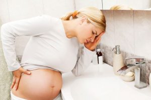 Vomiting in a pregnant woman