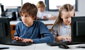 Children at the computer